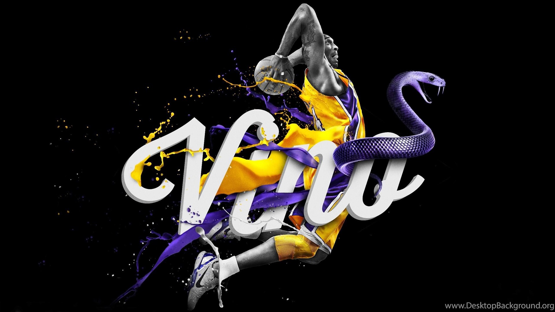 Kobe Bryant Black Mamba, Lakers, Logo, Basketball, Angeles  Desktop 