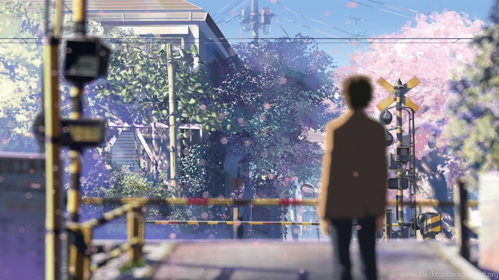 Makoto Shinkai 5 Centimeters Per Second Railroad Crossing ... Desktop ...