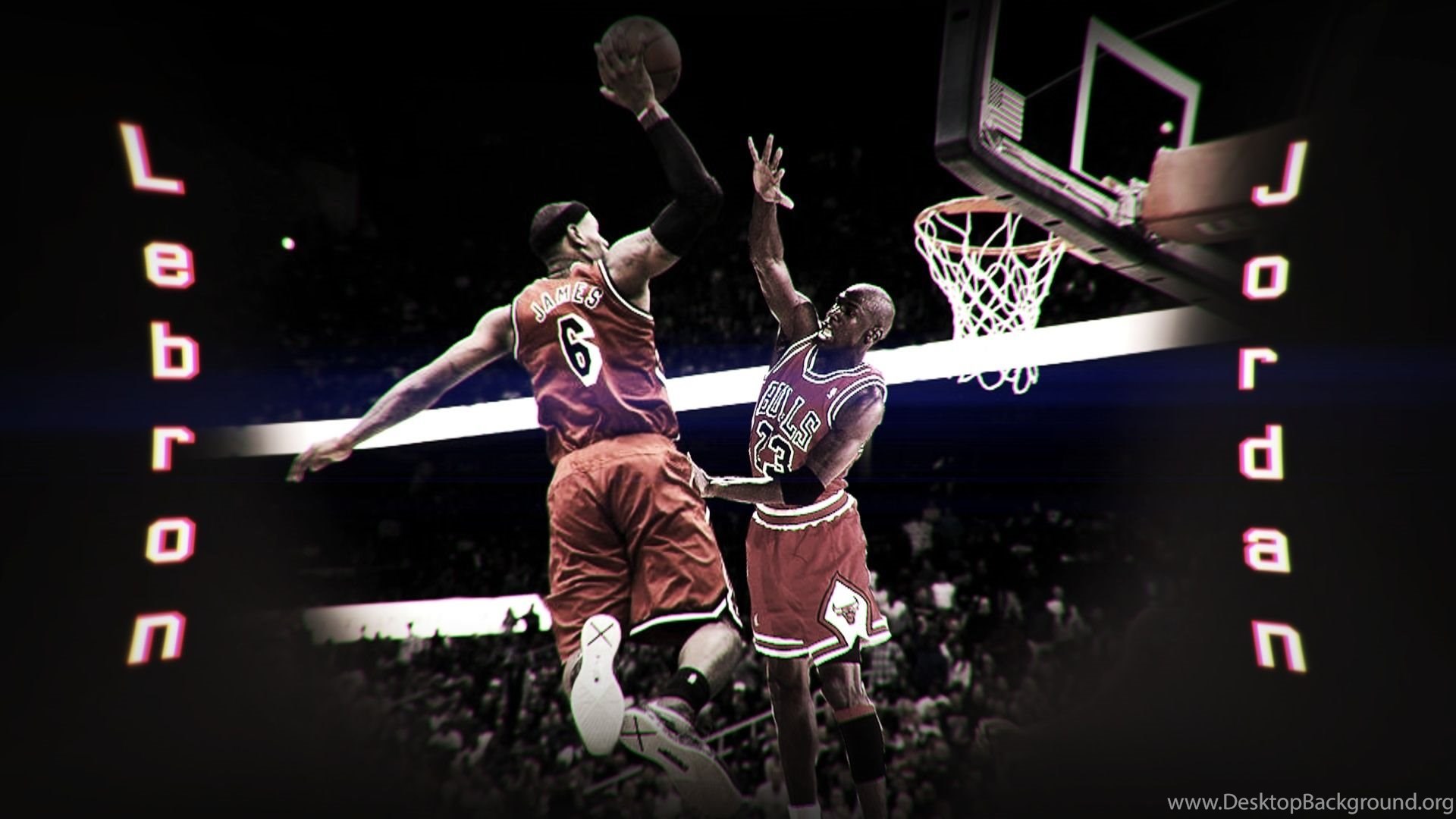 Lebron James Dunking On Michael Jordan By HardWorkRules On