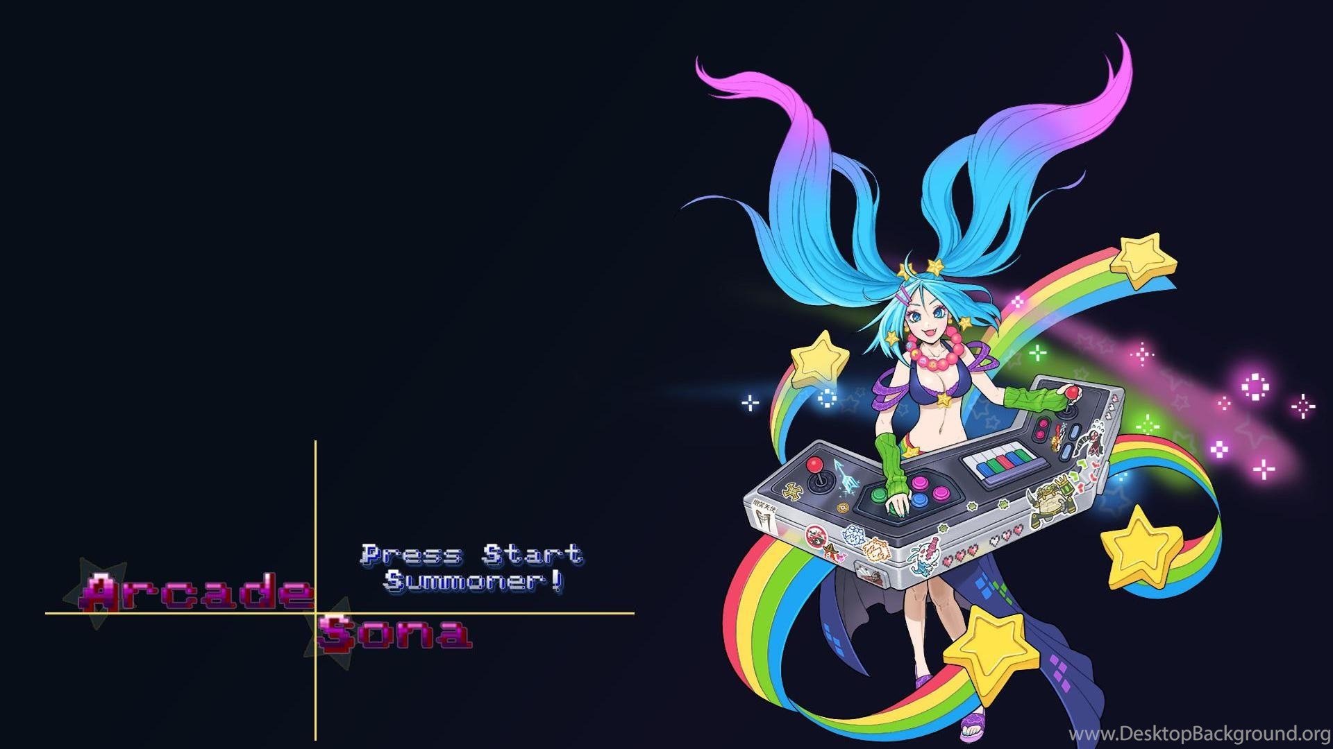 Arcade Sona Desktop Background