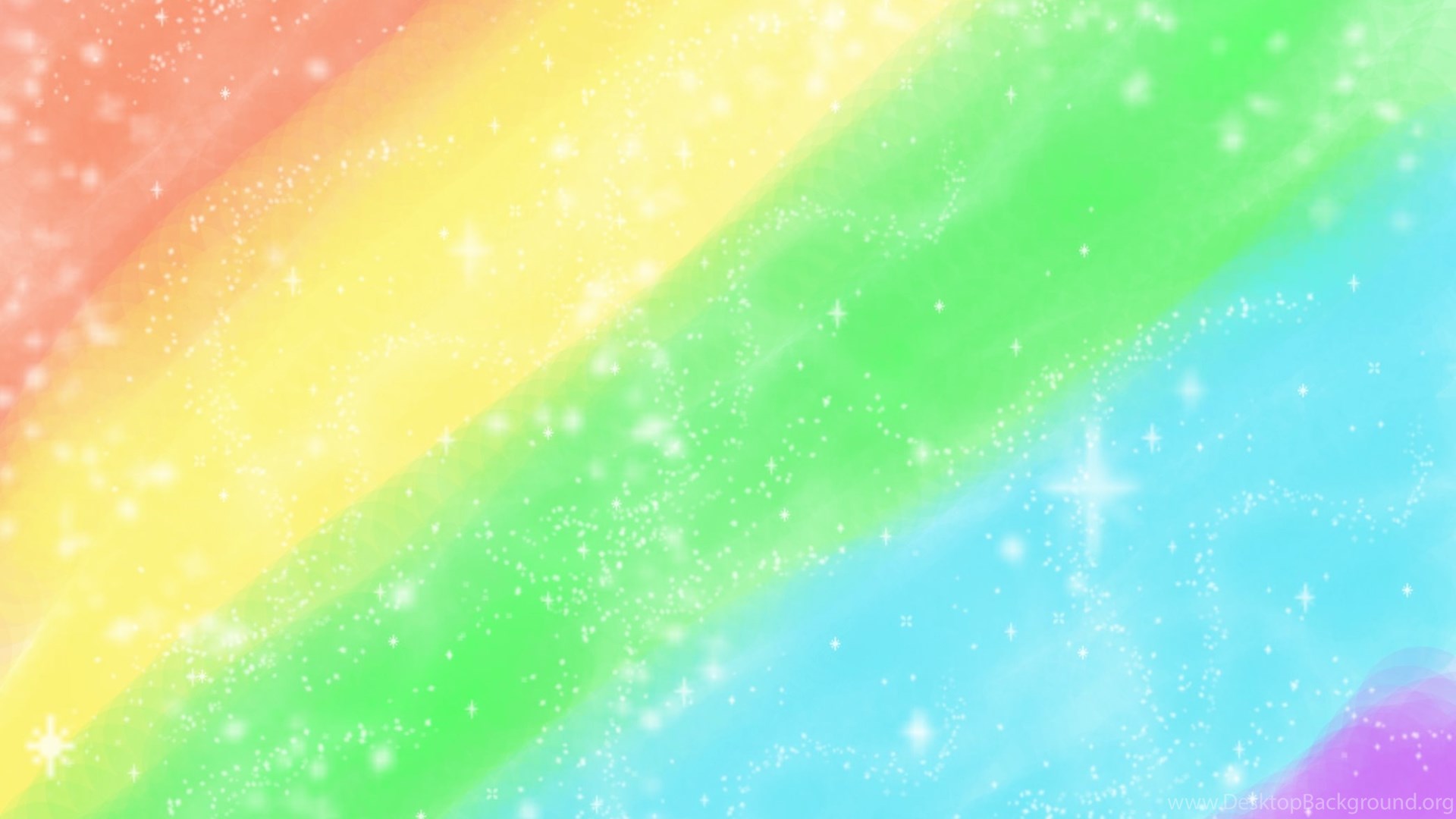 Rainbow Glitter Stars Wallpaper. Desktop Background