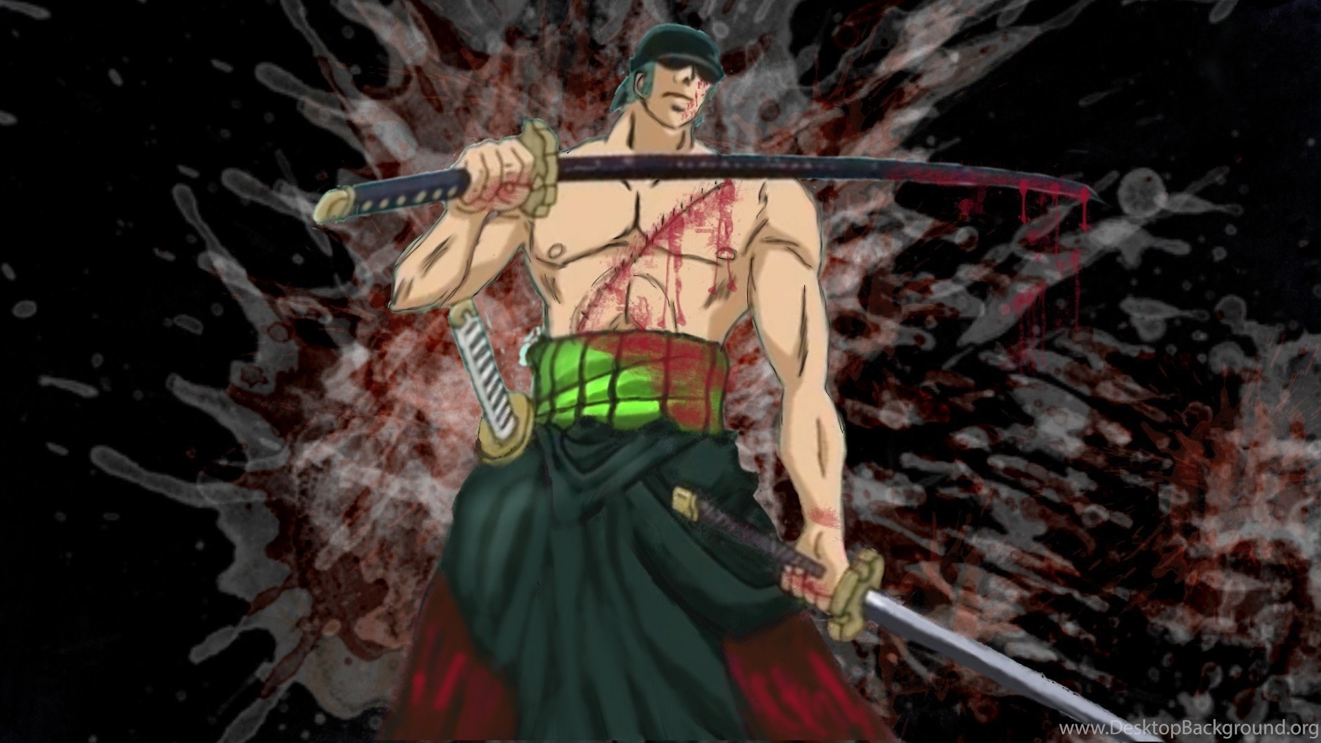 One Piece (anime) Roronoa Zoro Swords Wallpapers Desktop Background