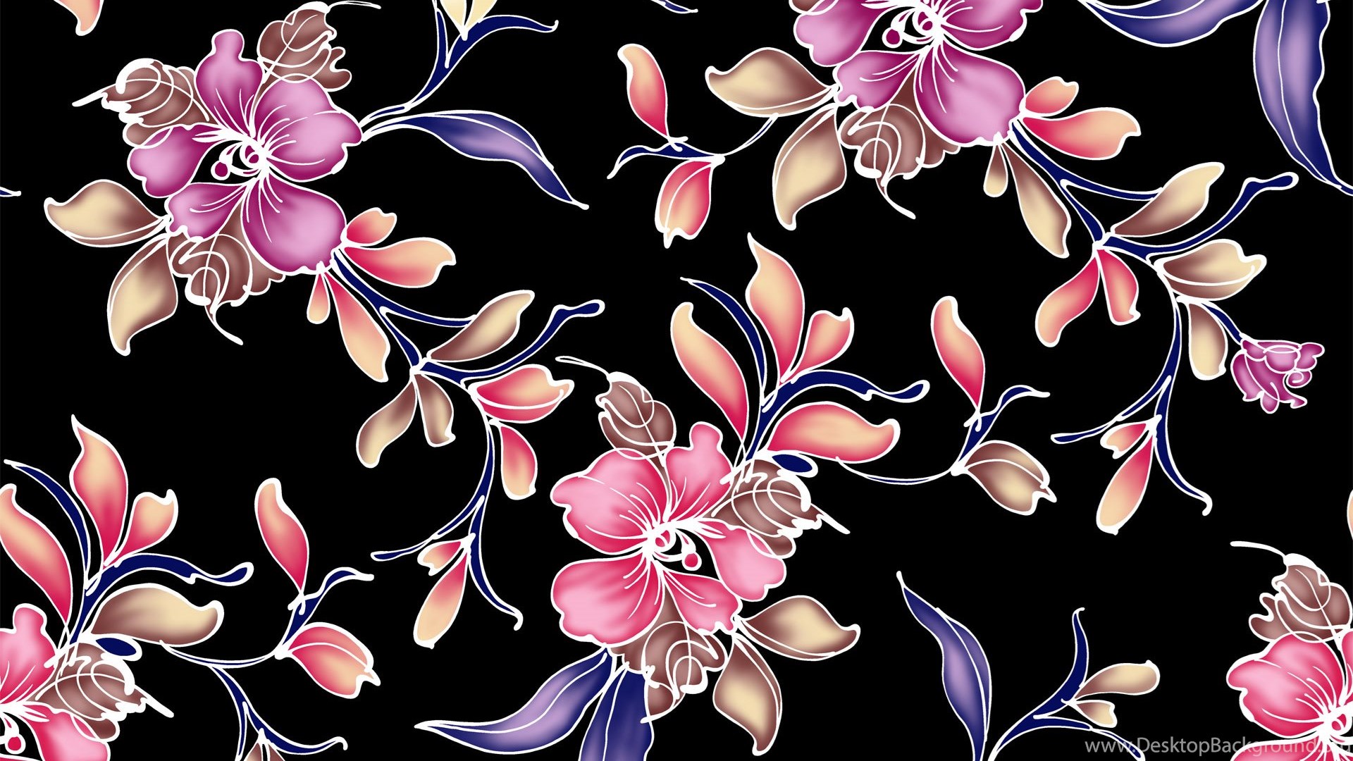 Flower Pattern Wallpapers Desktop Background