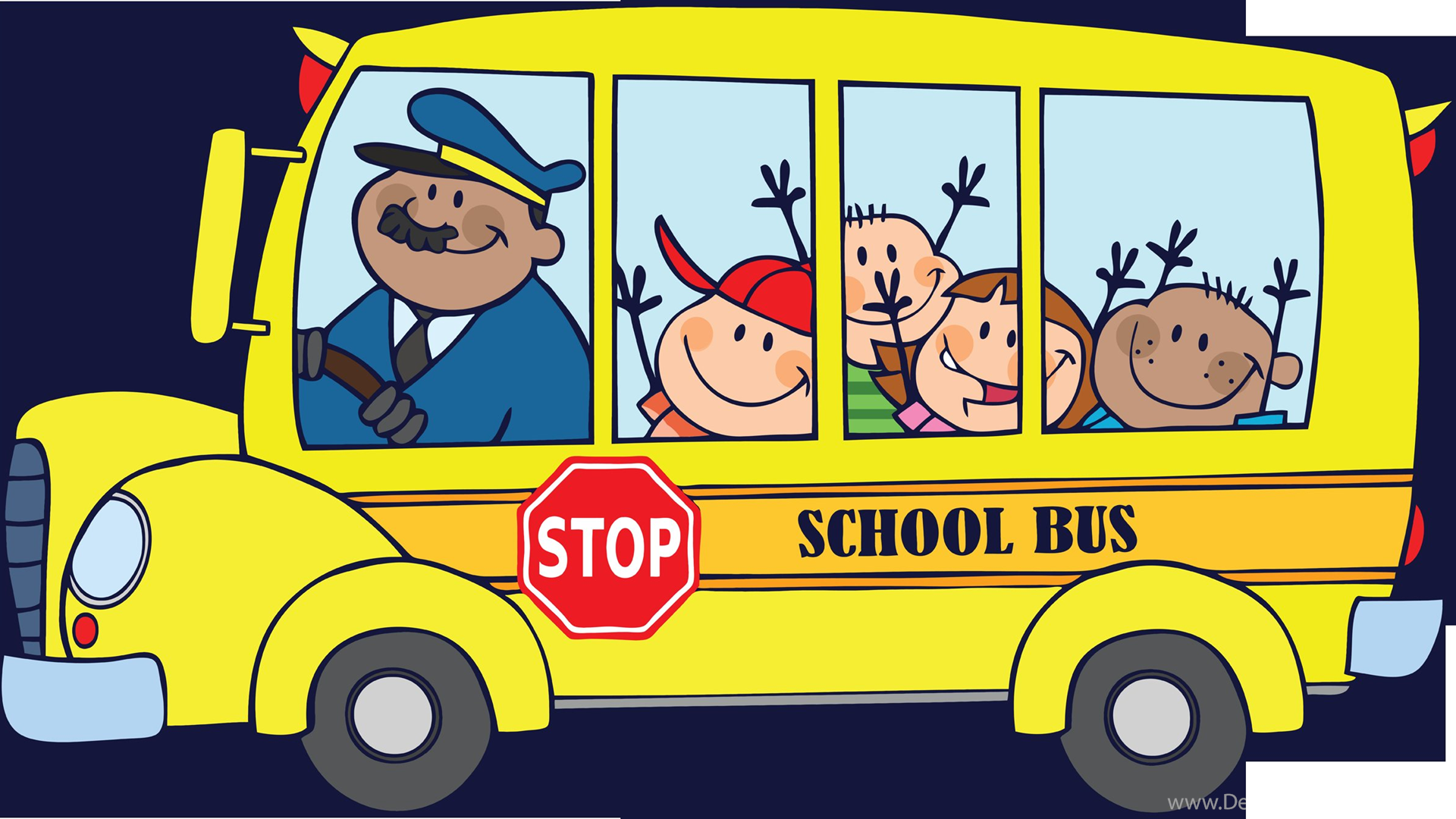  School  Bus Cartoon  Images HD  Wallpapers  And Pictures 