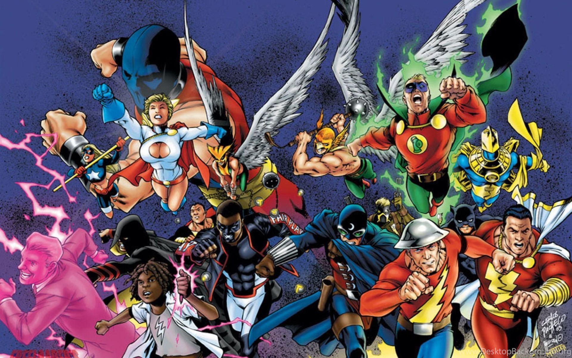Justice 10. Капитан Марвел (DC Comics). Марвел и DC. Карлос Пачеко. Hourman (Rick Tyler).