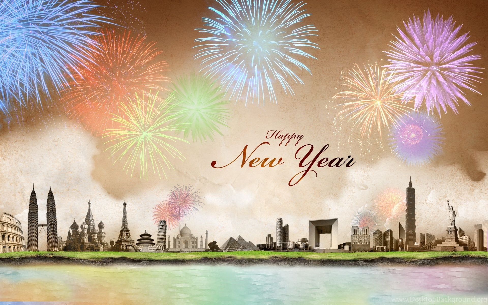 Happy new. Новогодний салют открытка. Фон праздник города. Happy New year. С новым город открытка.