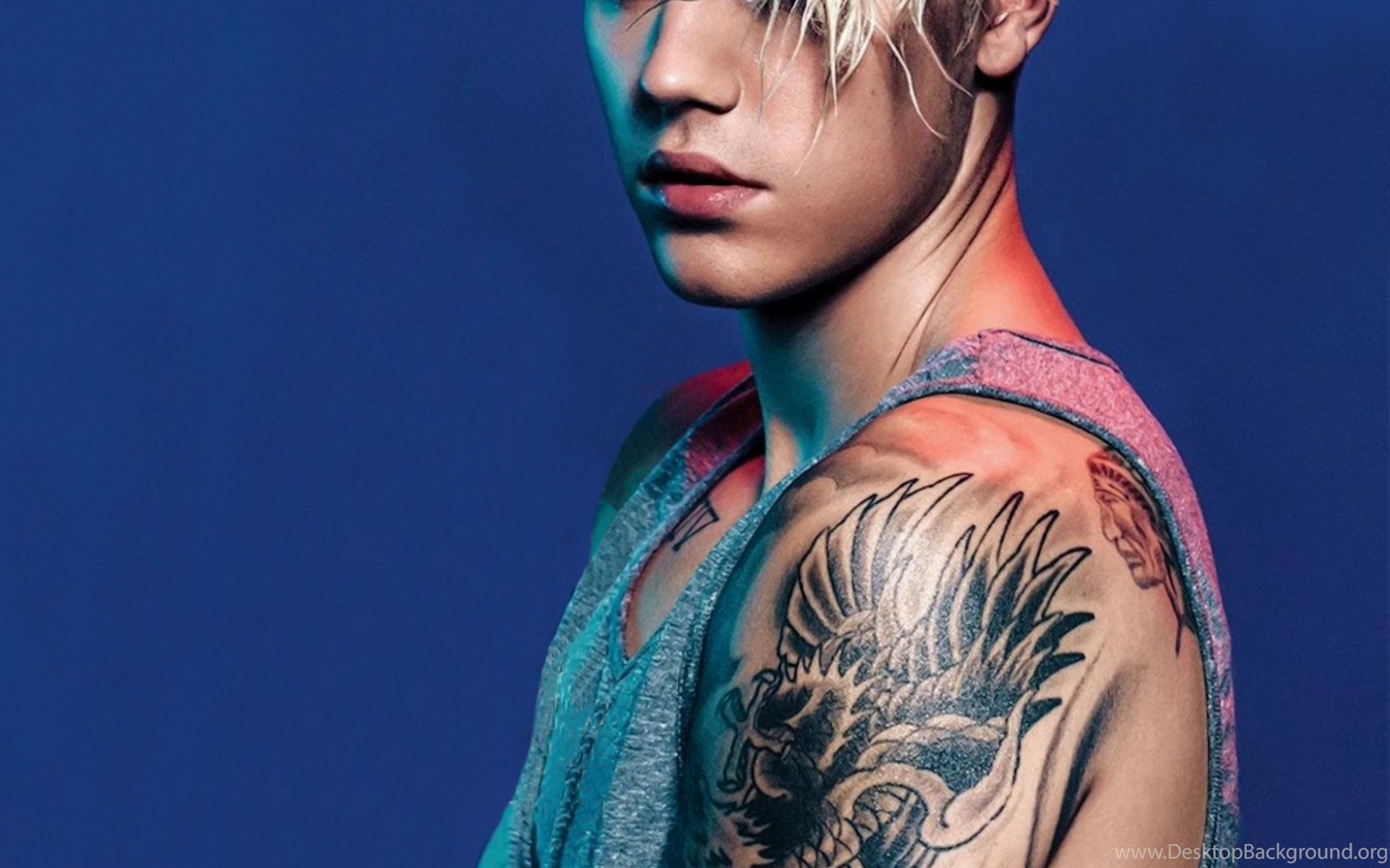 Justin Bieber New 2015 Hairstyle Photoshoot Desktop Background