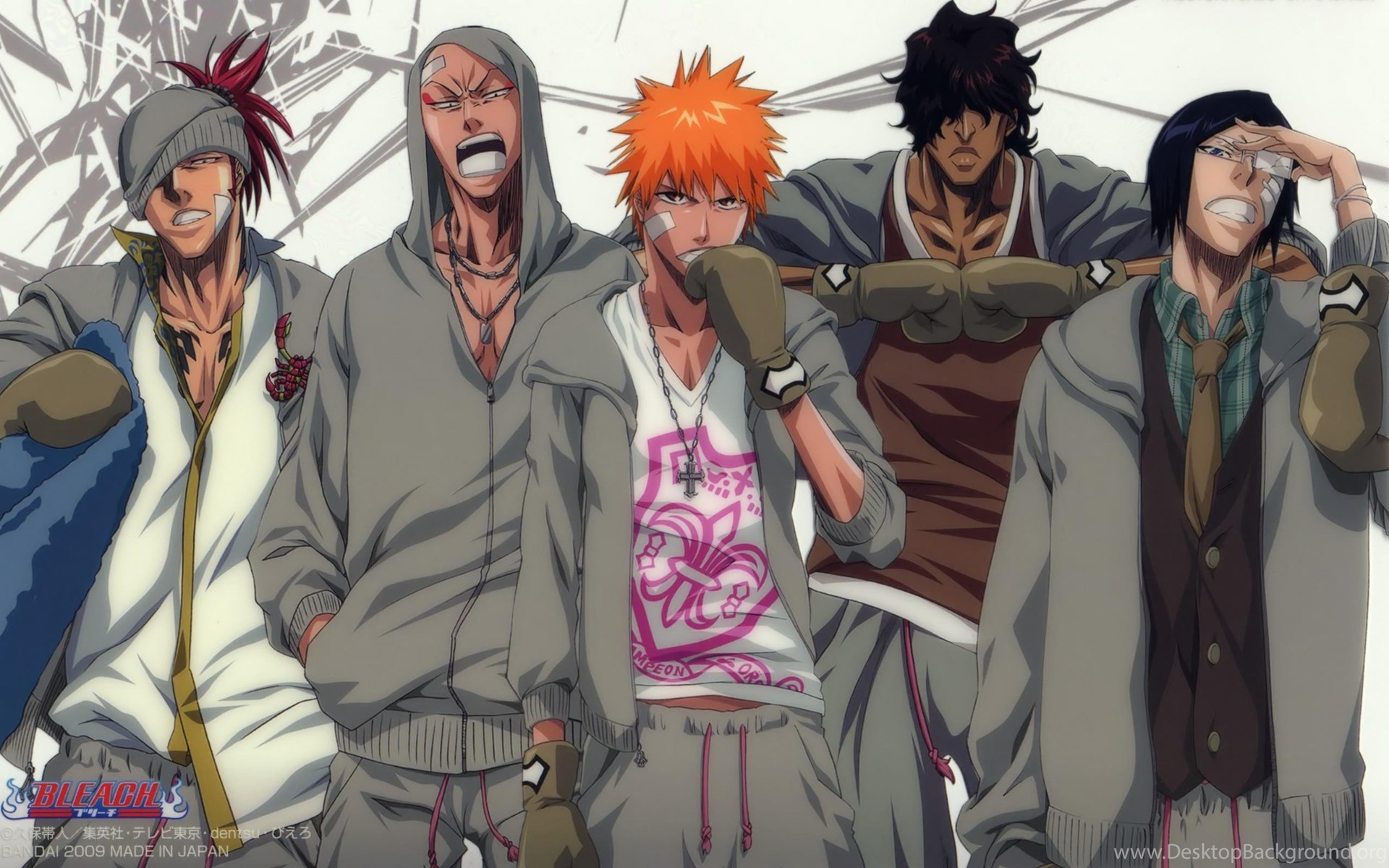 Anime Series Character Guys Bleach Group Wallpapers Desktop Background