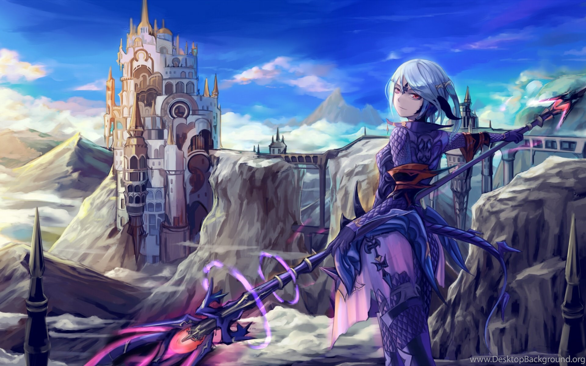 Final Fantasy Xiv Au Ra Lance Gauntlets Wallpapers Desktop Background