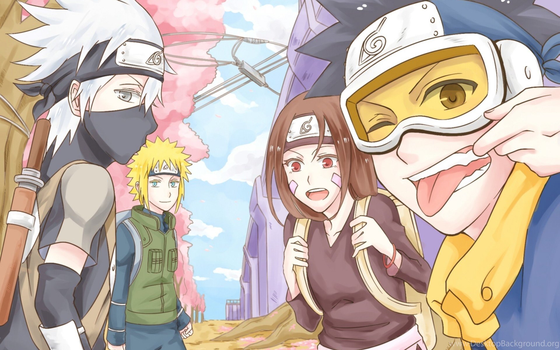 Download Wallpapers Art, Naruto, Hatake Kakashi, Namikaze ...