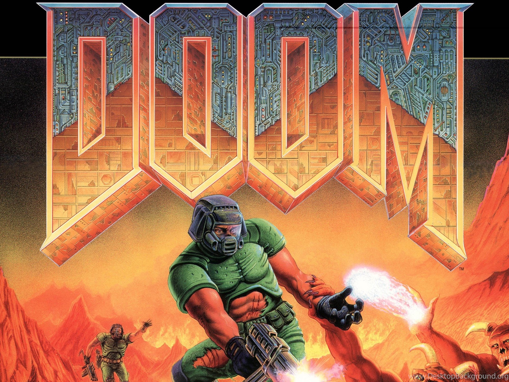 Doom (игра, 1993) обложка полноразмерная. Doom 1993 Intermission Screen. Westside Doom. Дум 64 обложка.