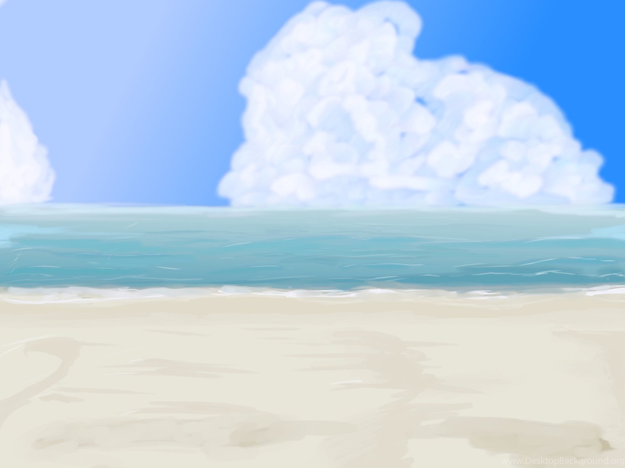 Download Anime Style Beach Backgrounds By Wbd On DeviantArt Fullscreen Stan...