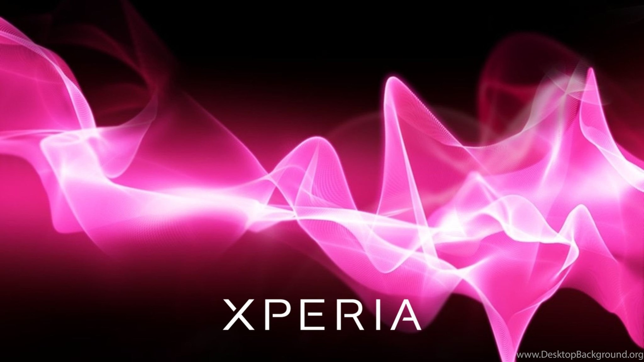 Обои sony xperia. Фоновые рисунки Sony Xperia. Розовое свечение. Обои на телефон Sony Xperia.