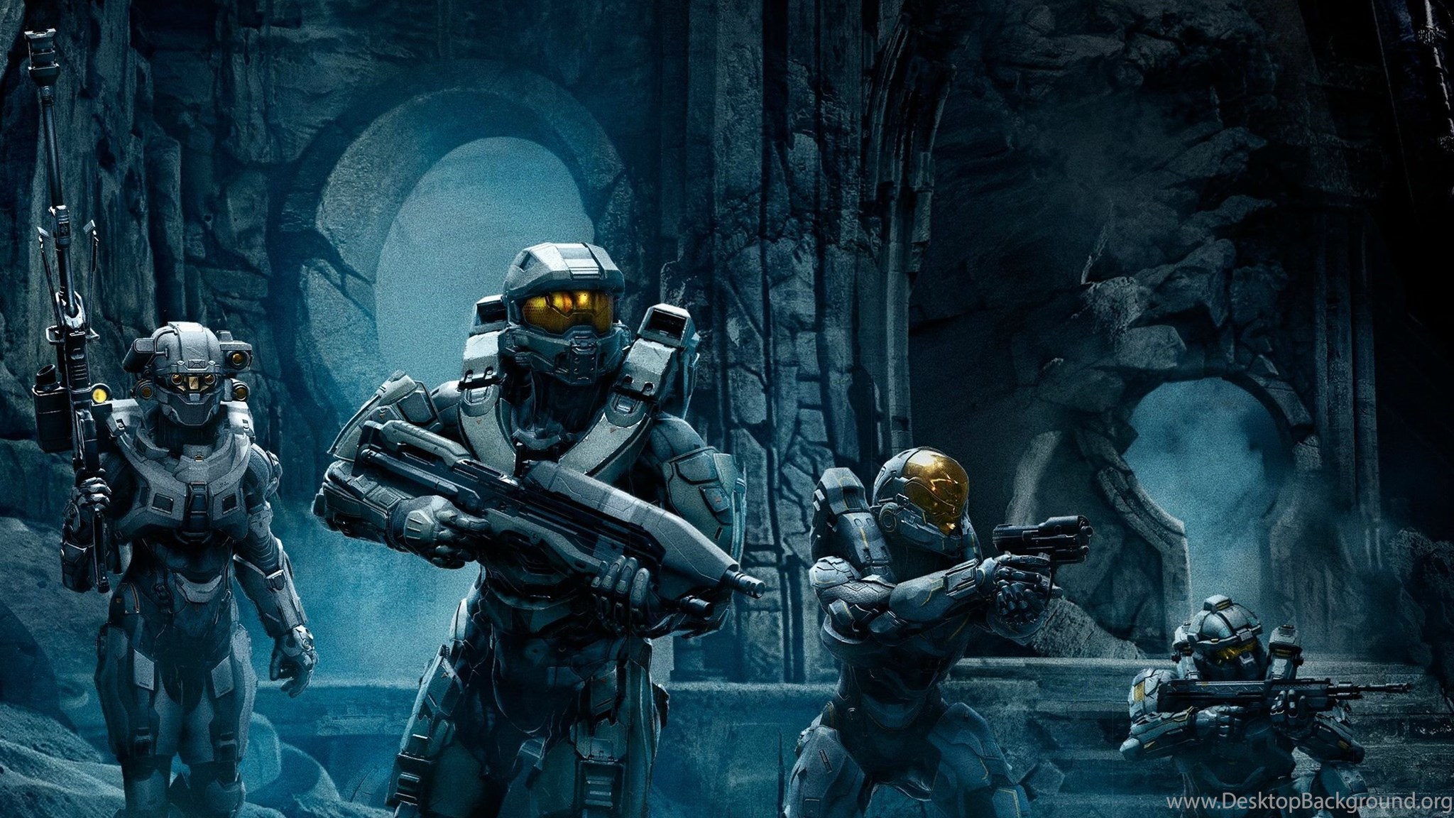 Download HQ Wallpapers Of BLUE TEAM : Halo Widescreen Dual Screen Wide 2048...