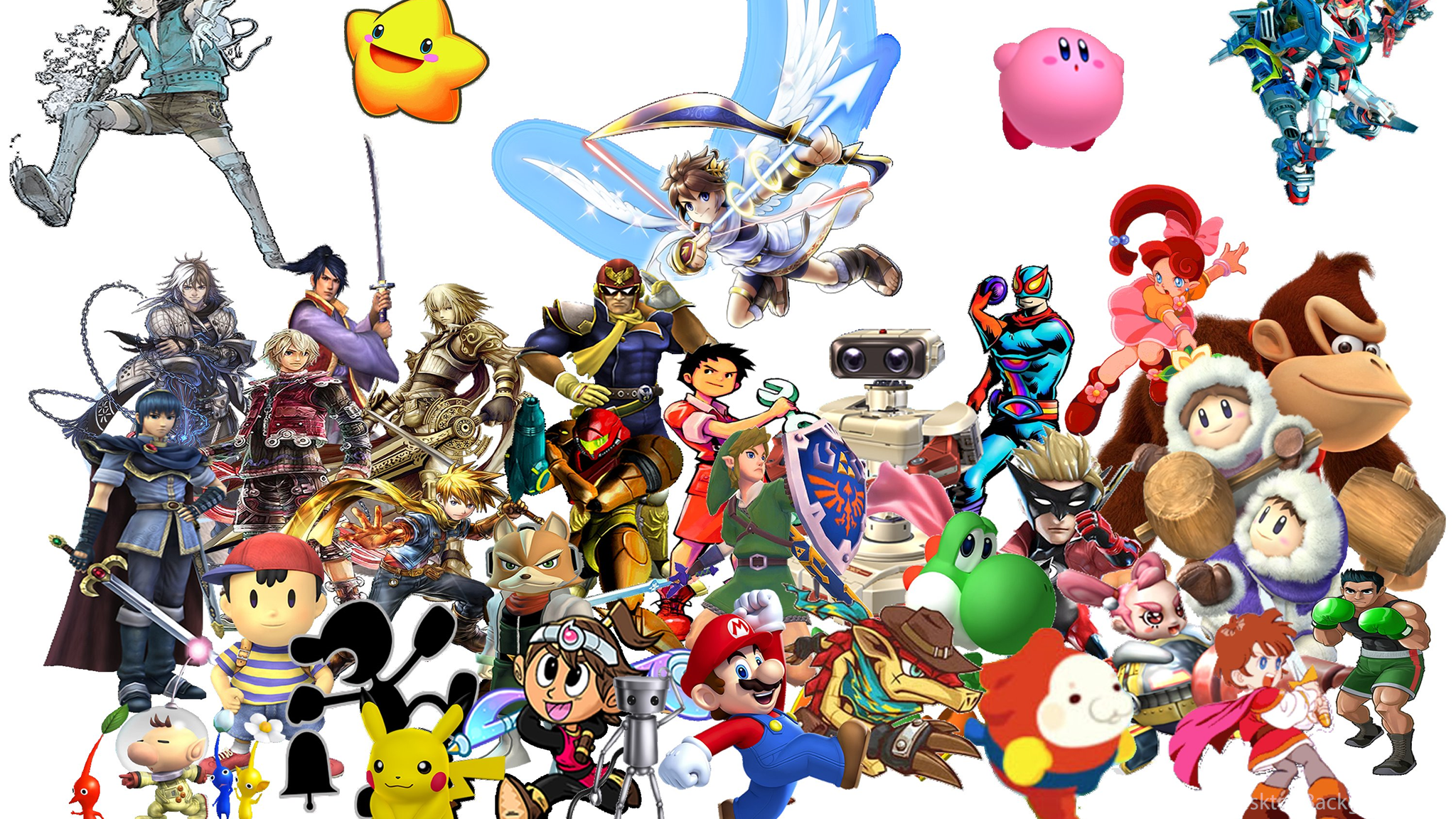 super smash bros download size