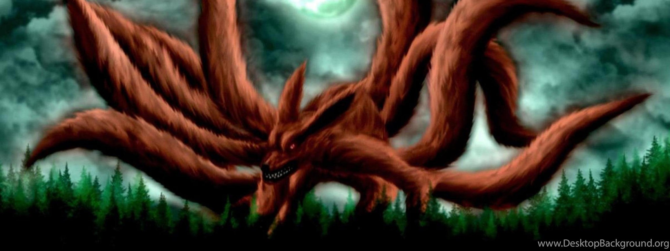 Download Naruto Nine Tails Wallpapers Wallpapers Cave Widescreen Dual Scree...