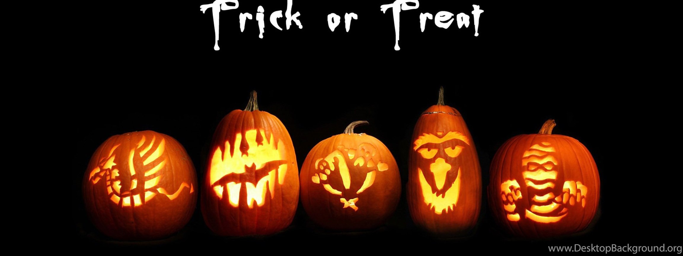 Download Trick Or Treat Halloween Wallpapers Widescreen Dual Screen Wide 23...