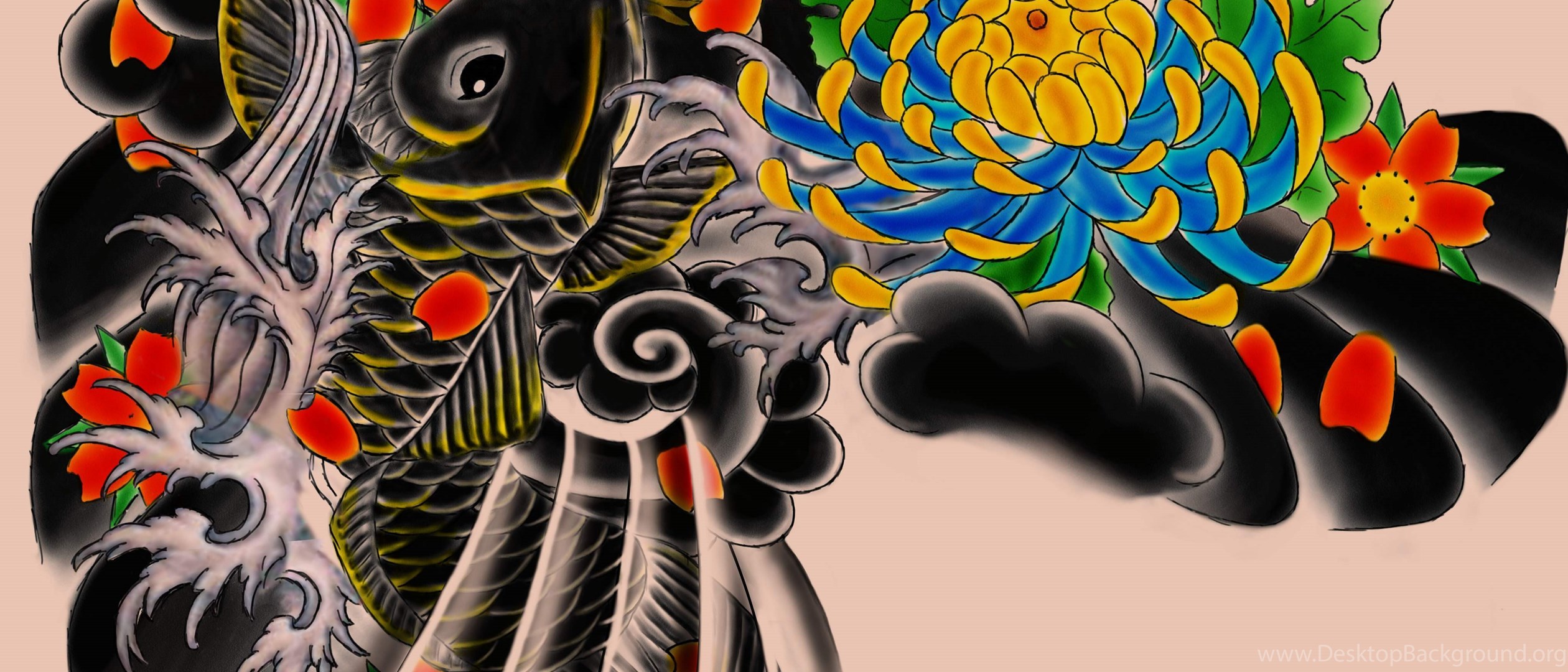 Download Download Japanese Tattoos Color Design Art Images Wallpapers HD .....