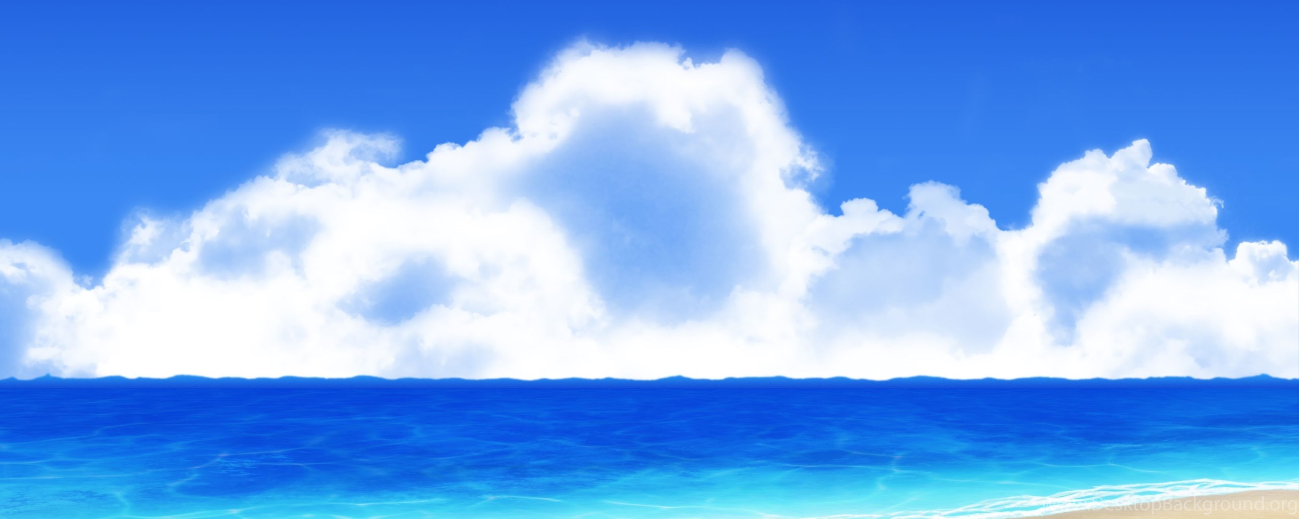 Deviantart More Like Background Anime Styled Beach Type 11 By