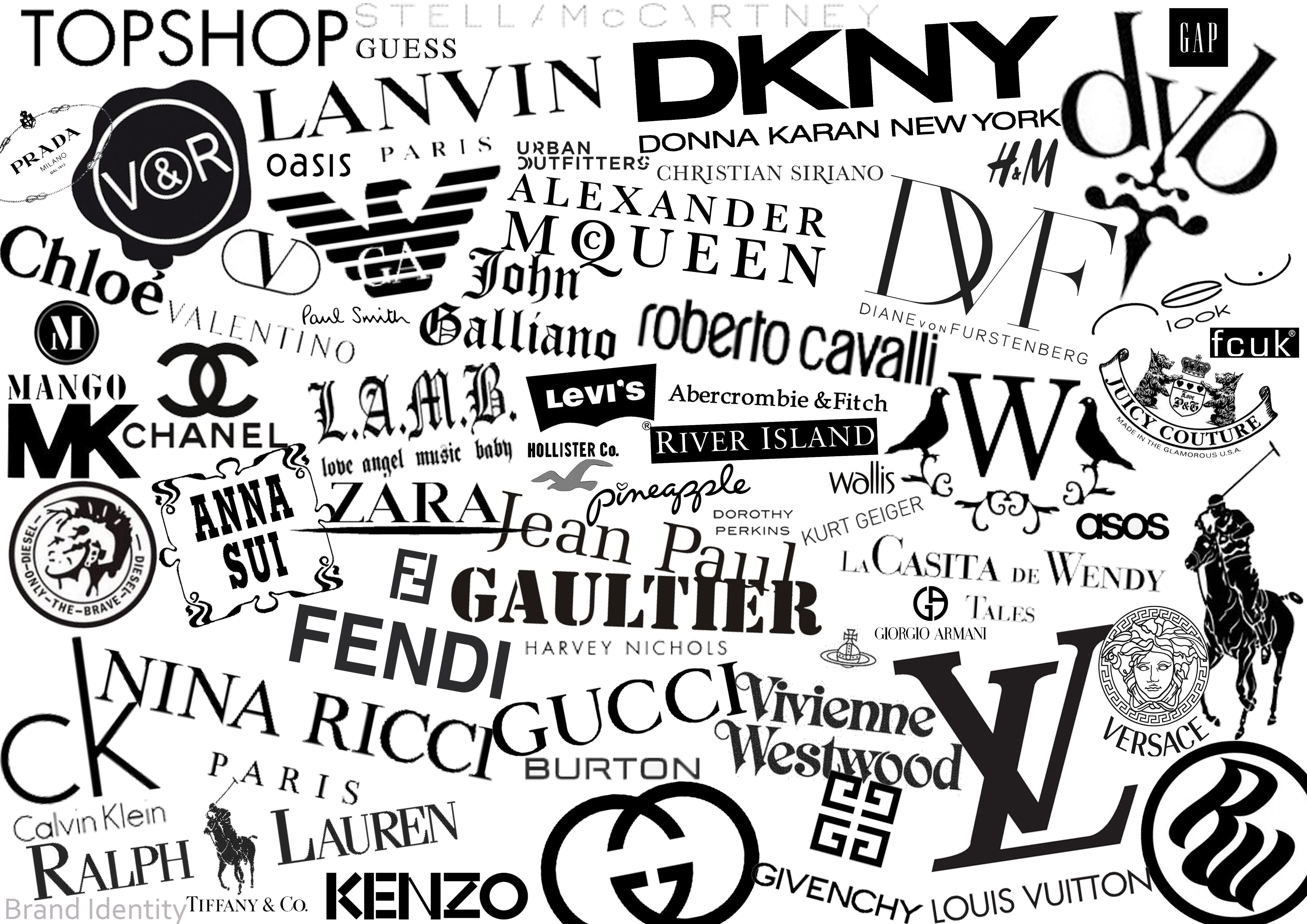 Top Brand Name Clothing Logos Images For Pinterest Desktop Background