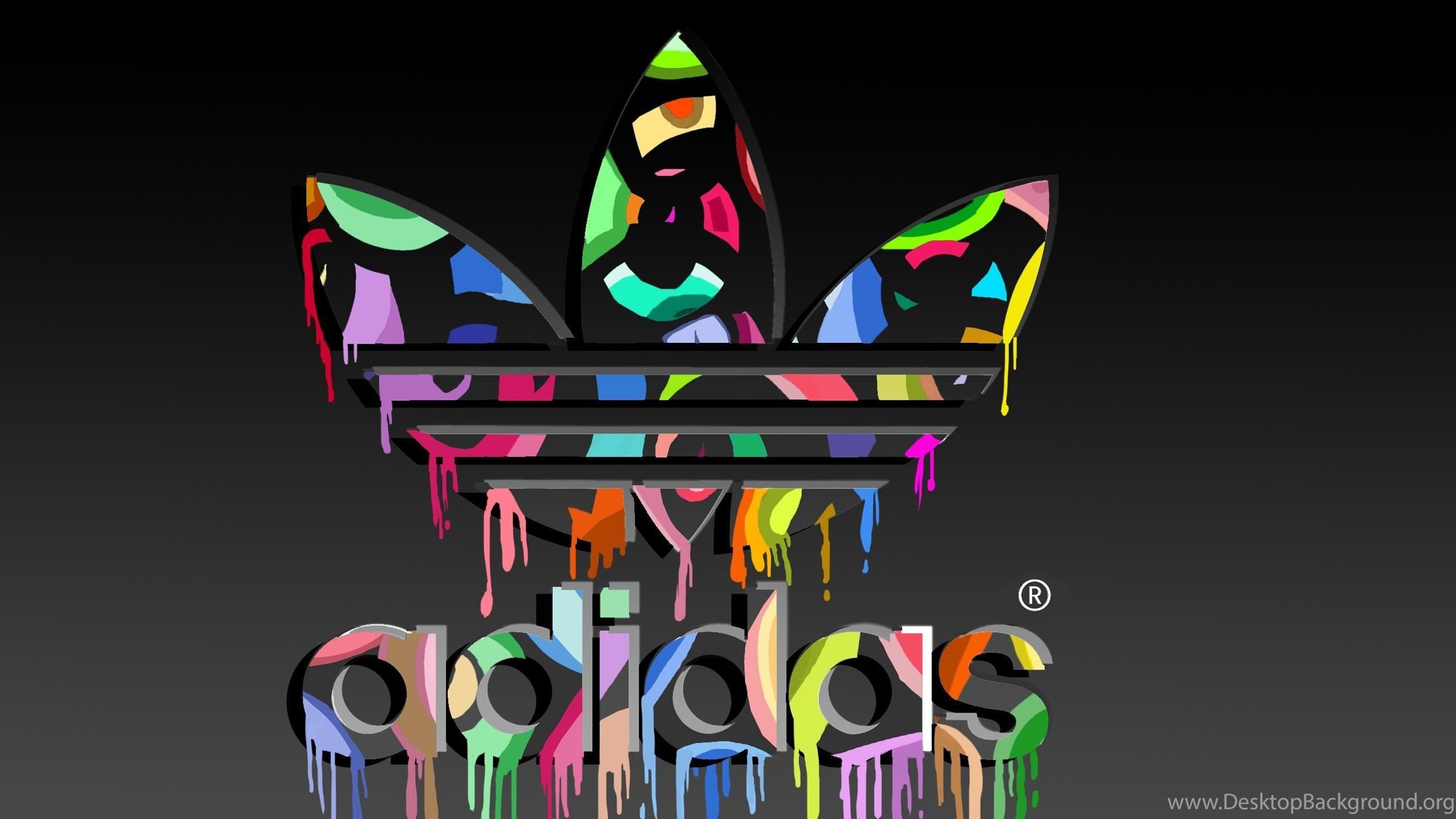 Adidas logo colorful on sale