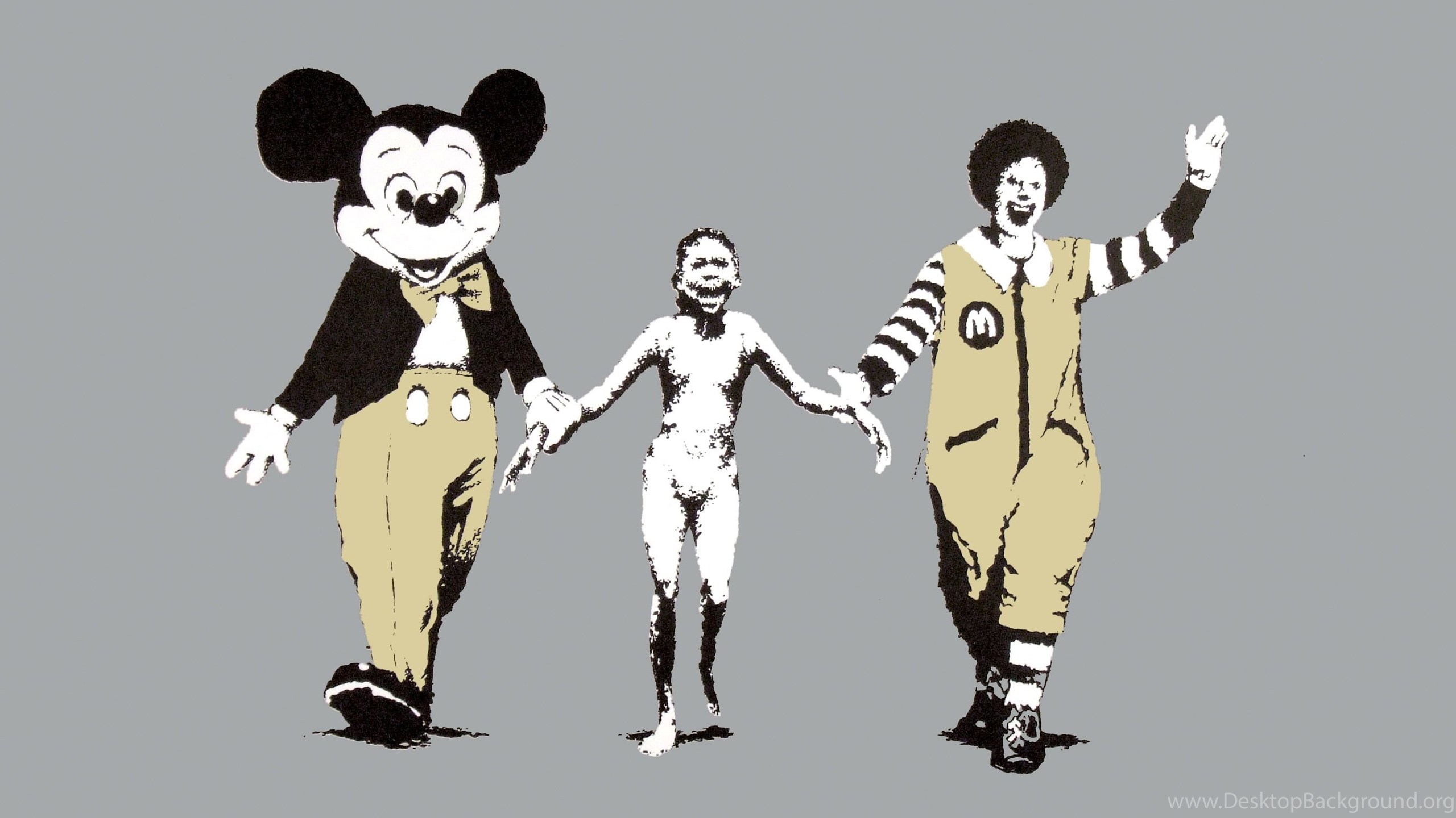 Mickey Mouse Mcdonalds Banksy Wallpaper Jpg Desktop Background