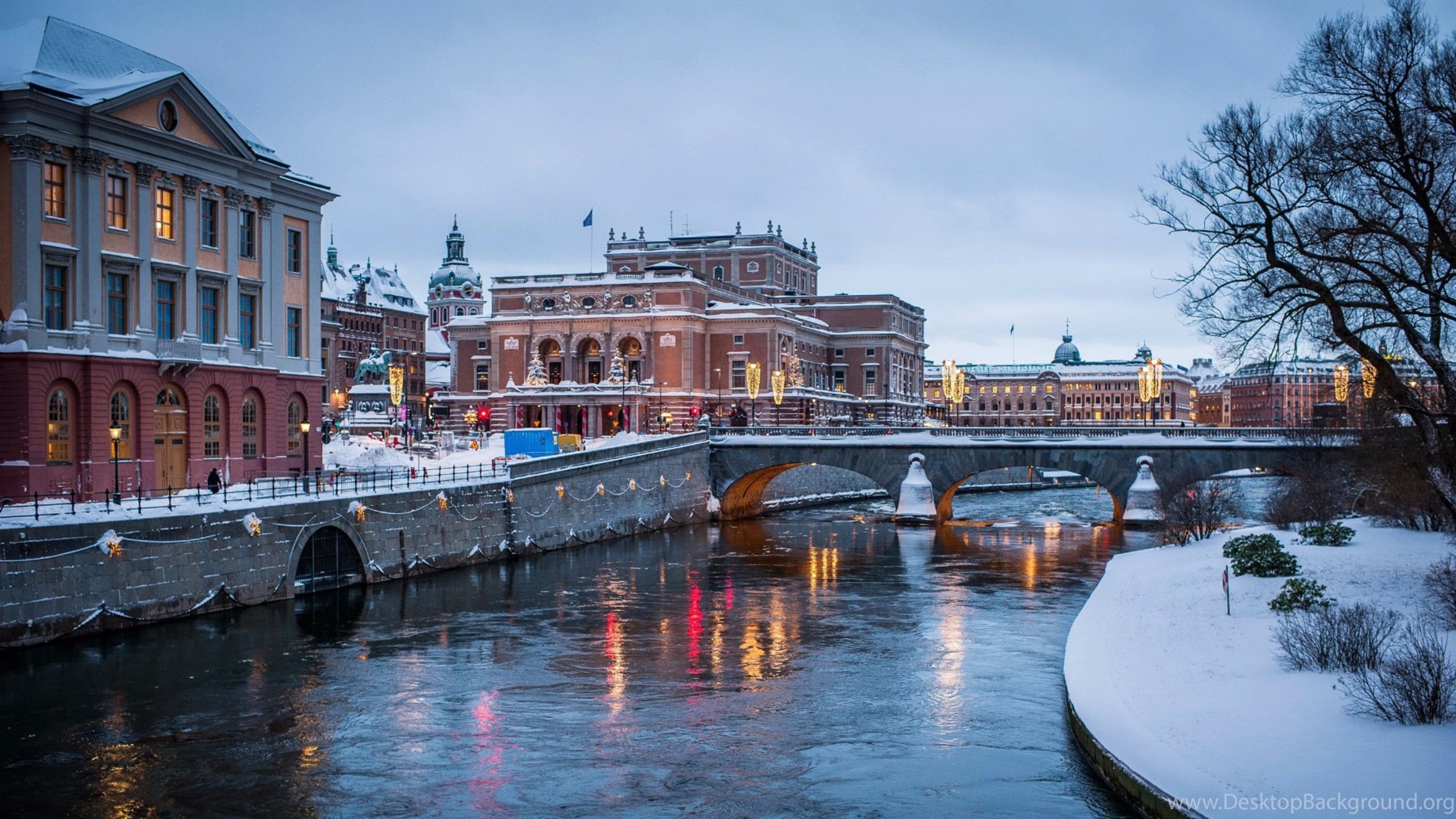 Winter 4k Stockholm Sweden Wallpapers Desktop Background