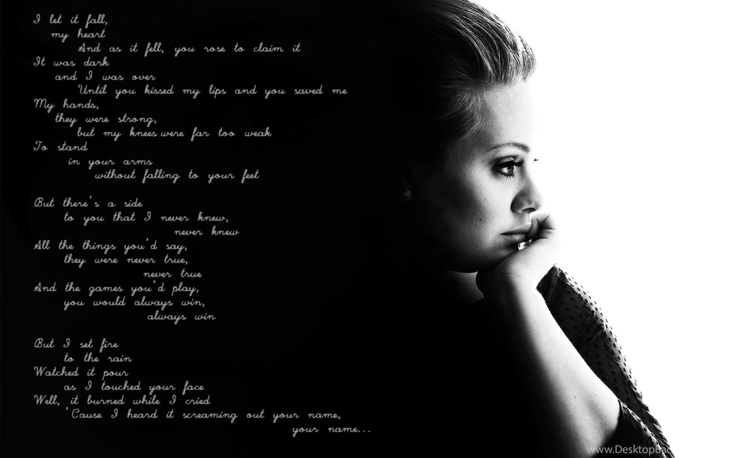 Темная поэзия. Обои на рабочий стол стихи. Черный фон для стихов. Adele черно белое фото. Стихи о любви на черном фоне.
