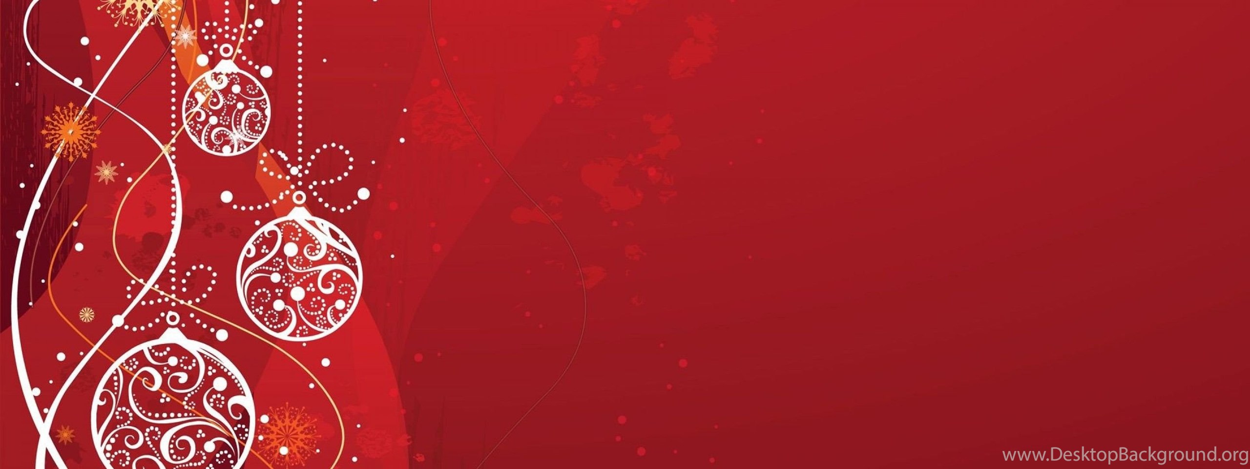 Download Red Christmas Backgrounds 1607639 Widescreen Dual Screen Wide 2560...