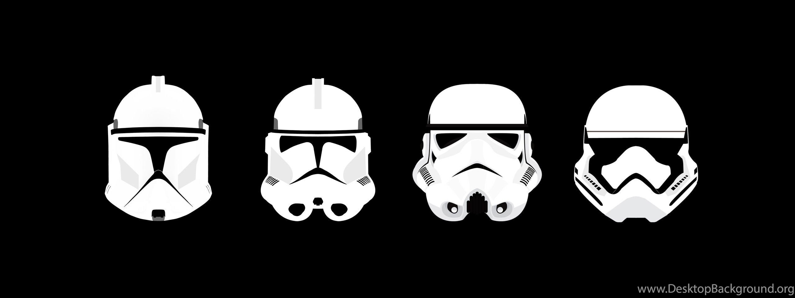 Download Wallpapers Star Wars, Clone Trooper, Stormtrooper, Minimalism