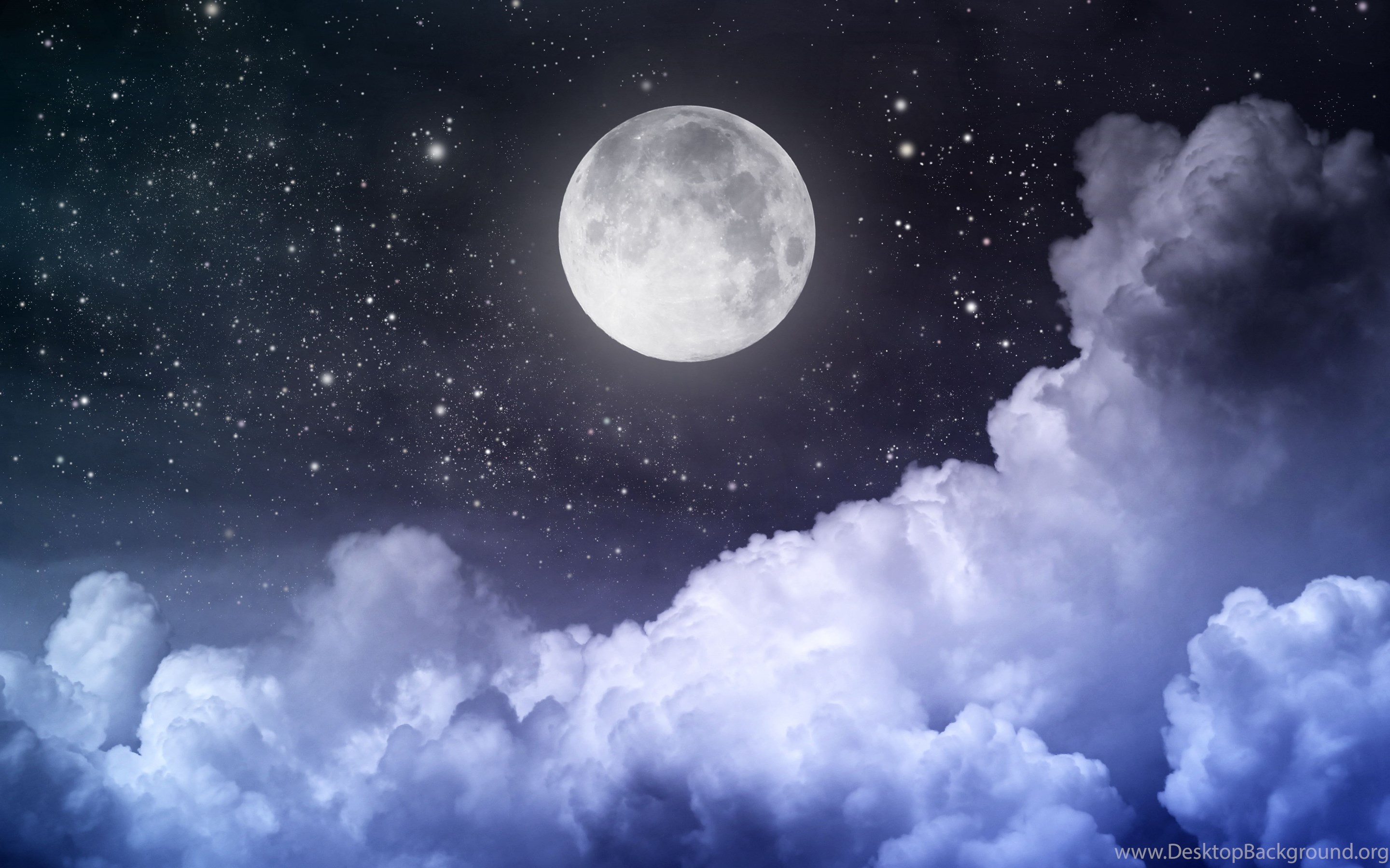 Night Sky Moon Wallpaper. Desktop Background