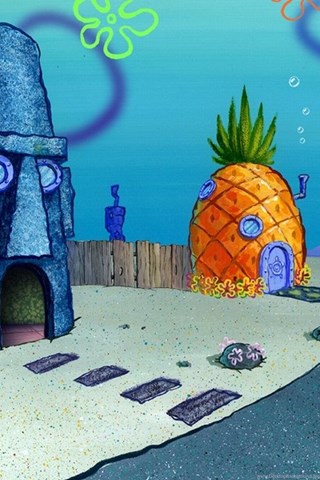 bikini bottom spongebob wallap