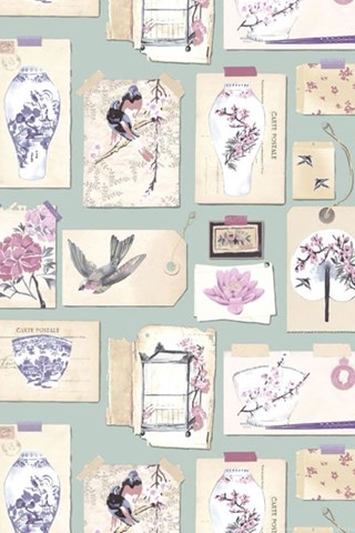 Vintage Oriental Birds Statement Holden Decor Wallpaper Bq Bird