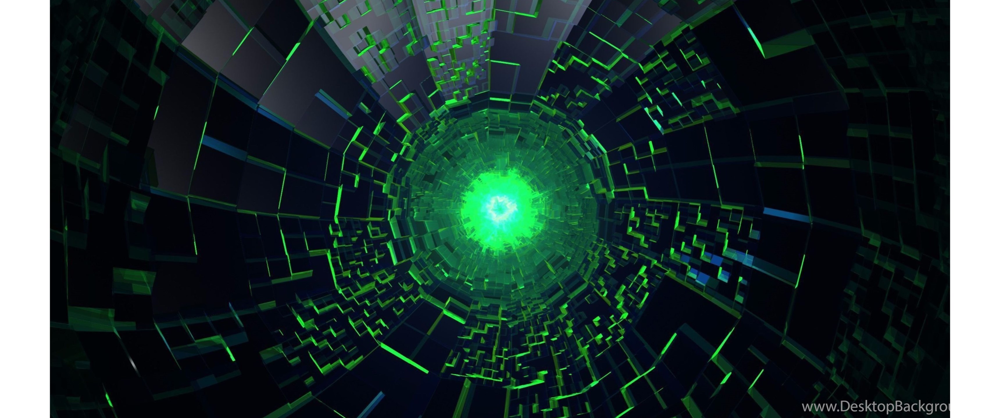 Green Light 3d 4k Wallpapers Desktop Background