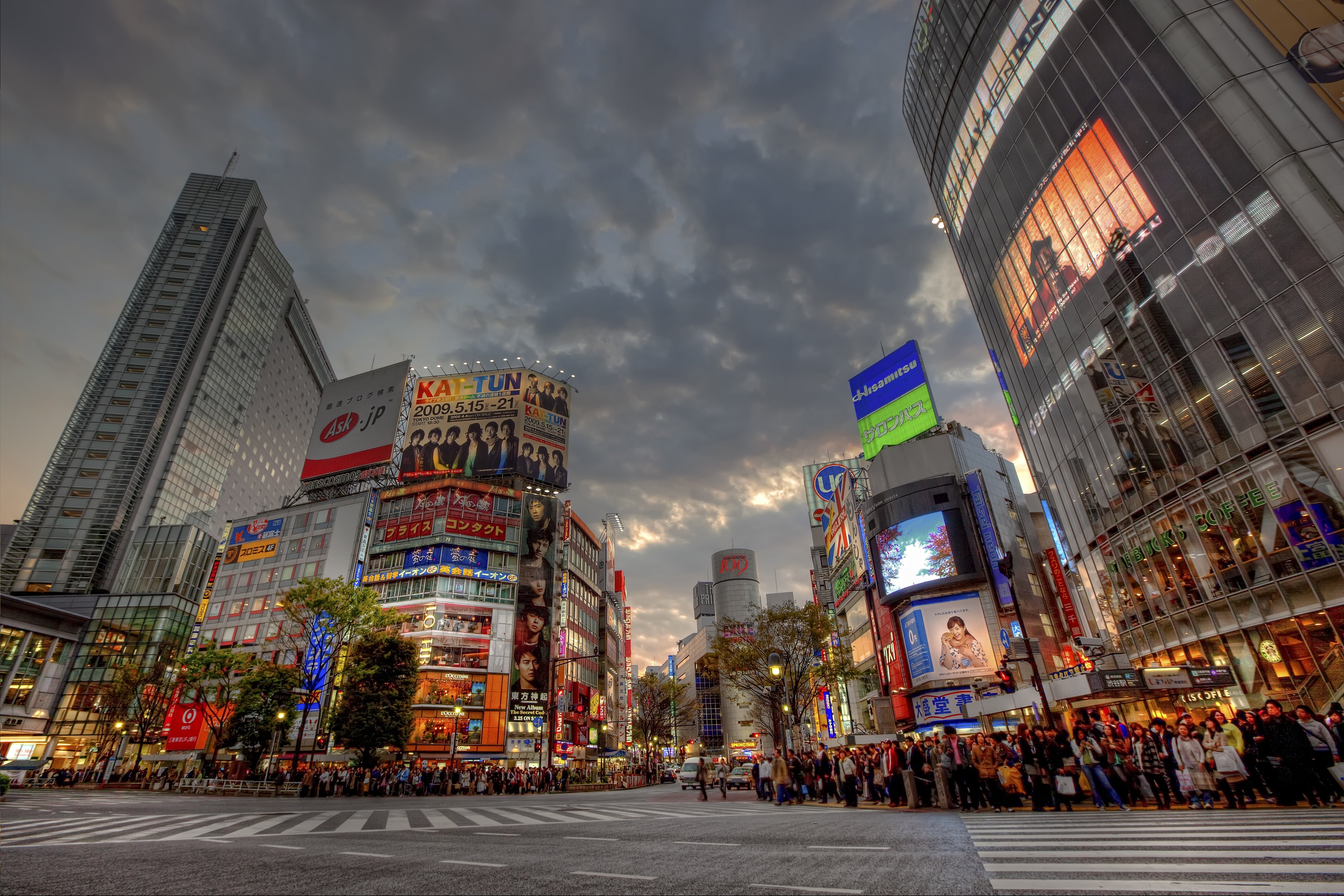  4K  Wallpapers  City Japan  Sunset Shibuya 5616x3744 