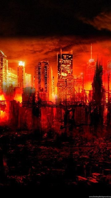 Destroyed City By ShadowYingZhi On DeviantArt Desktop Background