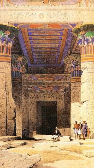 David Roberts Paintings The Ancient Egyptian Civilization