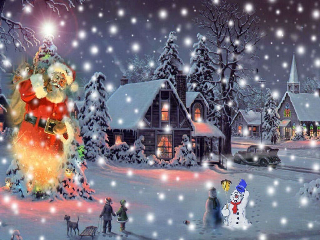 Free animated christmas wallpaper for desktop download ...