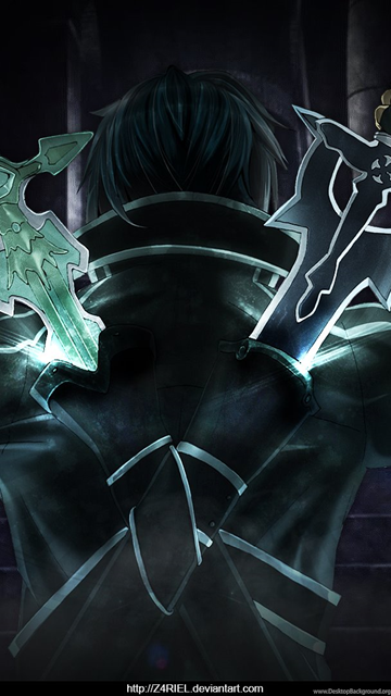 Sword Art Online Kirito Dual Blades Wallpaper By Z4riel On