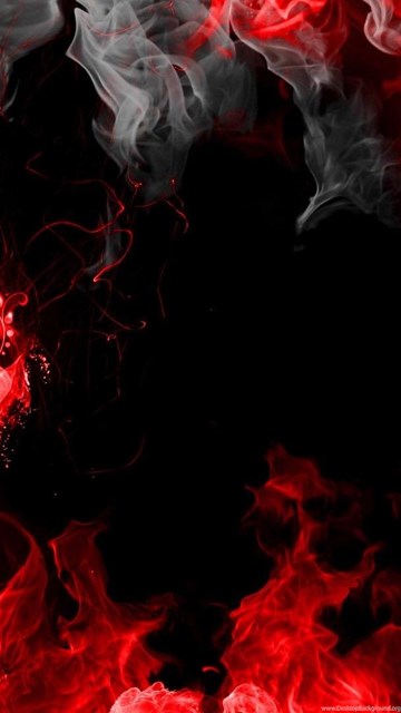 Abstract Red Smoke Black Desktop Background