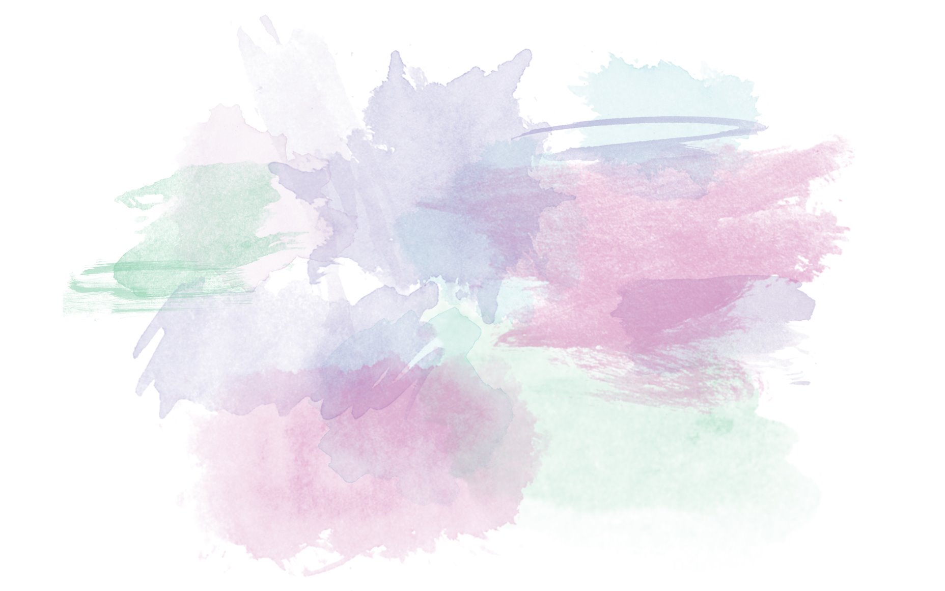 Pink Lavender Mint Watercolour Brushstrokes Desktop 