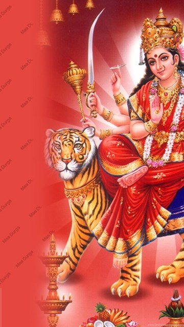 Maa durga 3d on sale wallpaper