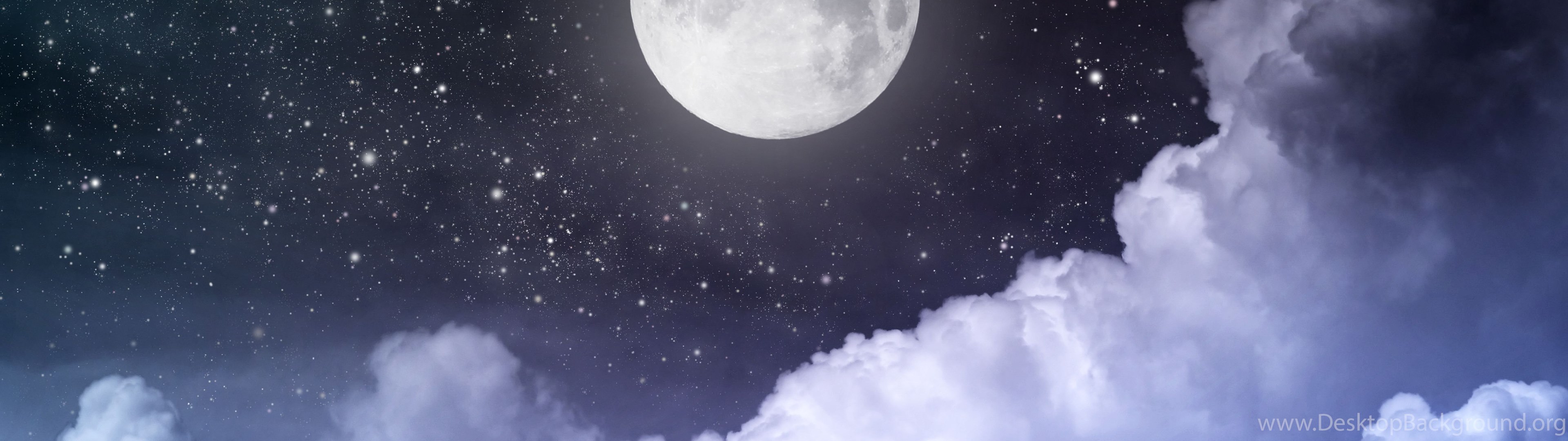 Night Sky Moon Wallpaper. Desktop Background