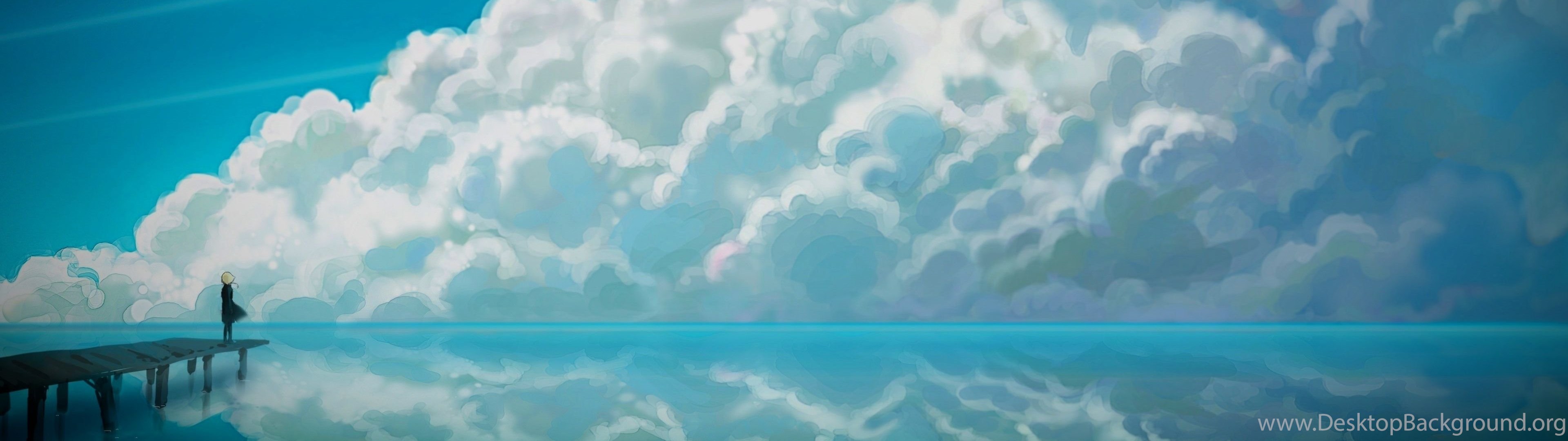 Sky Anime Hd Desktop Wallpapers Widescreen Fullscreen Mobile