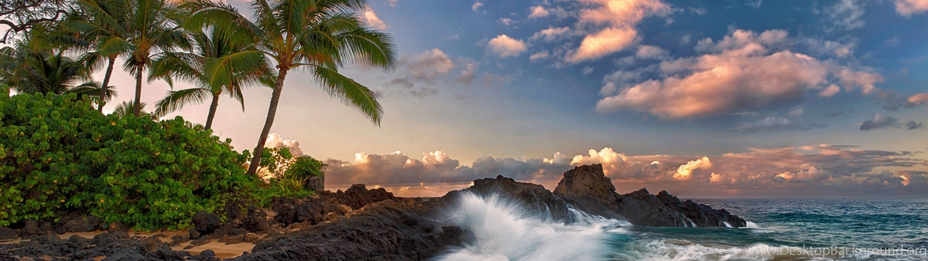 Download Wallpapers 3840x1200 Maui Hawaii Pacific Ocean