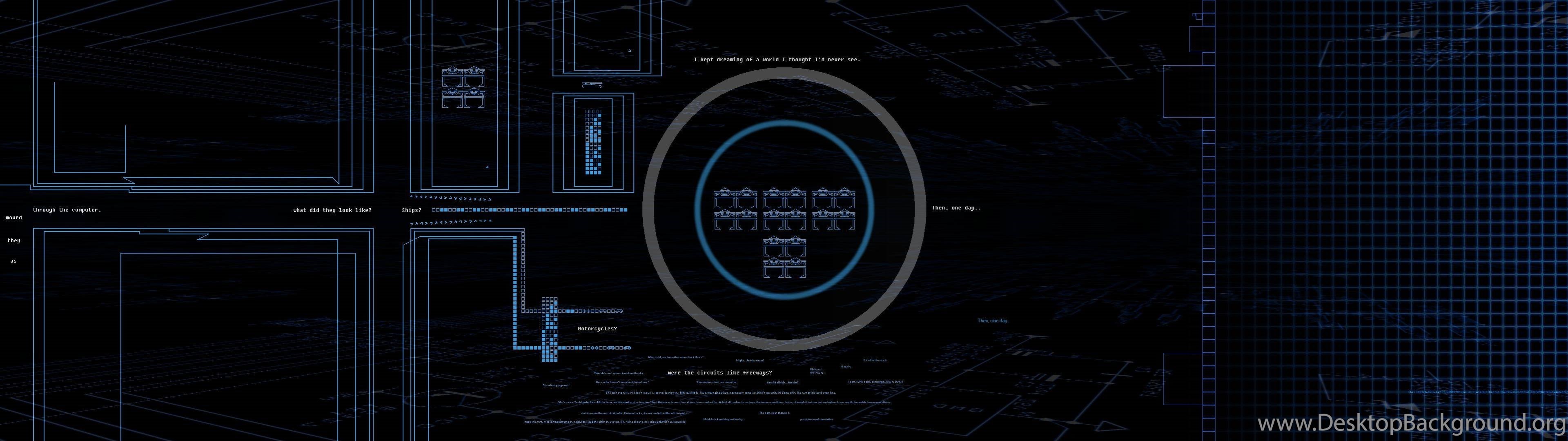 Tron Based Triple monitor Background. Work In Progress