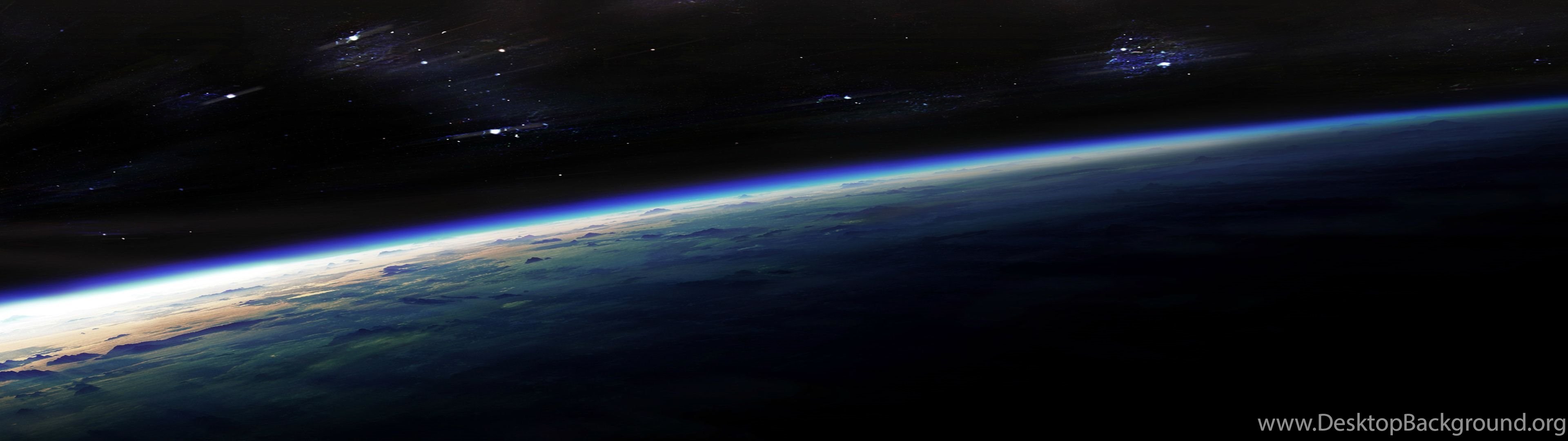 Download Curvature Of The Earth 5760x1080 : Threescreenwallpapers Widescree...
