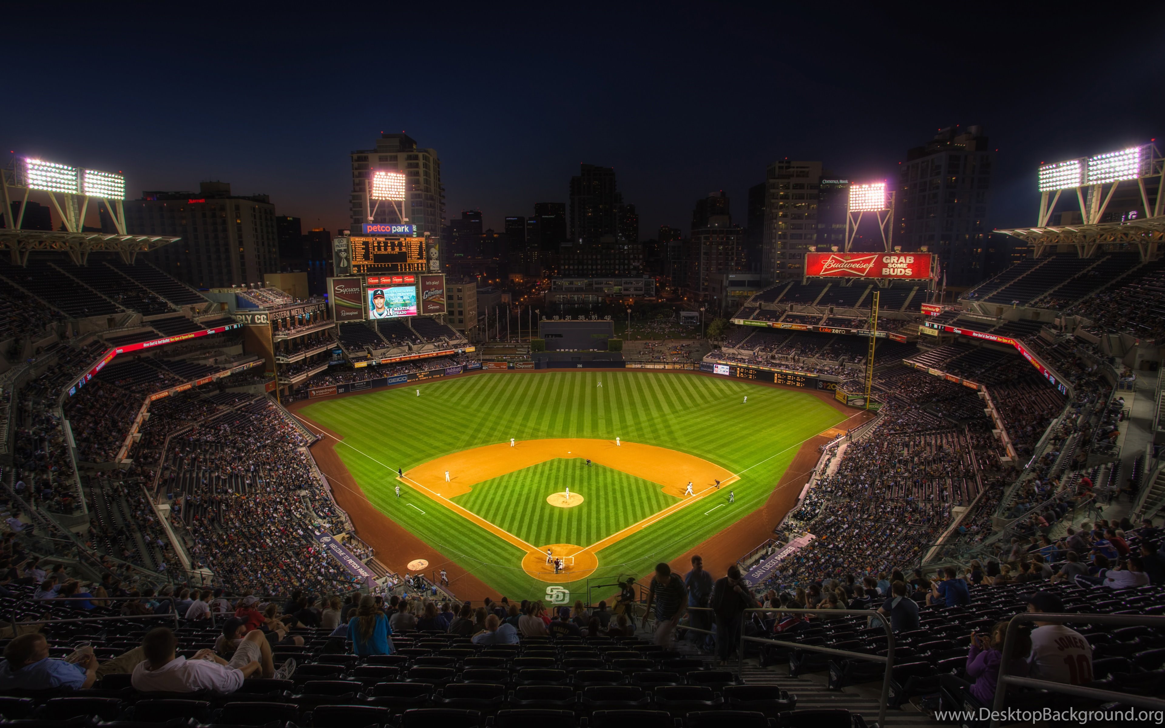 San Diego Padres Stadium Night San Diego Padres Petco Park Desktop