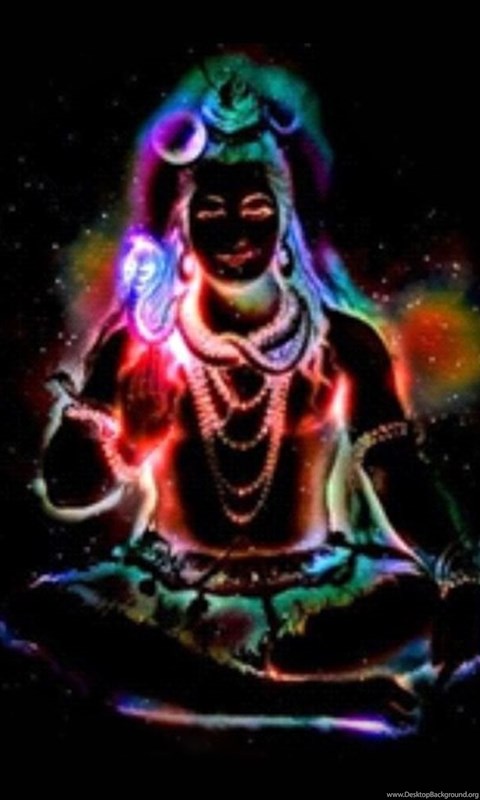 Lord Shiva Colorful Lighting Effects Hd Wallpapers For Free Desktop Background