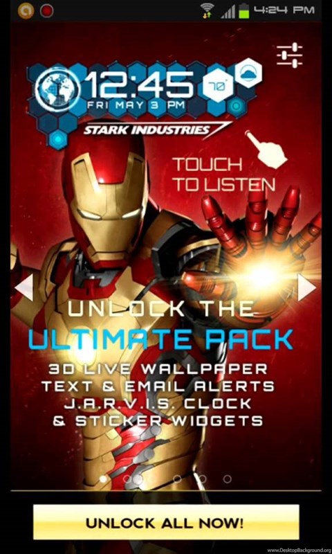 Iron Man 3d Live Wallpapers Premium Unlock F R E E Youtube